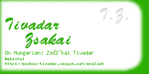 tivadar zsakai business card